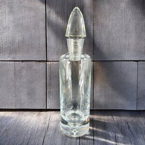 Heavy Crystal Glass Polish Decanter With Stopper Glass Bottle Air Bubble Bottom